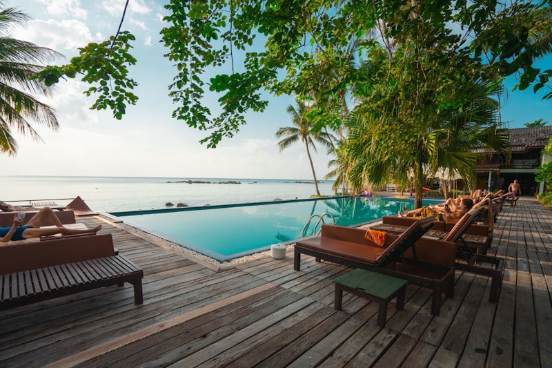 Cozy boutique hotel garden view